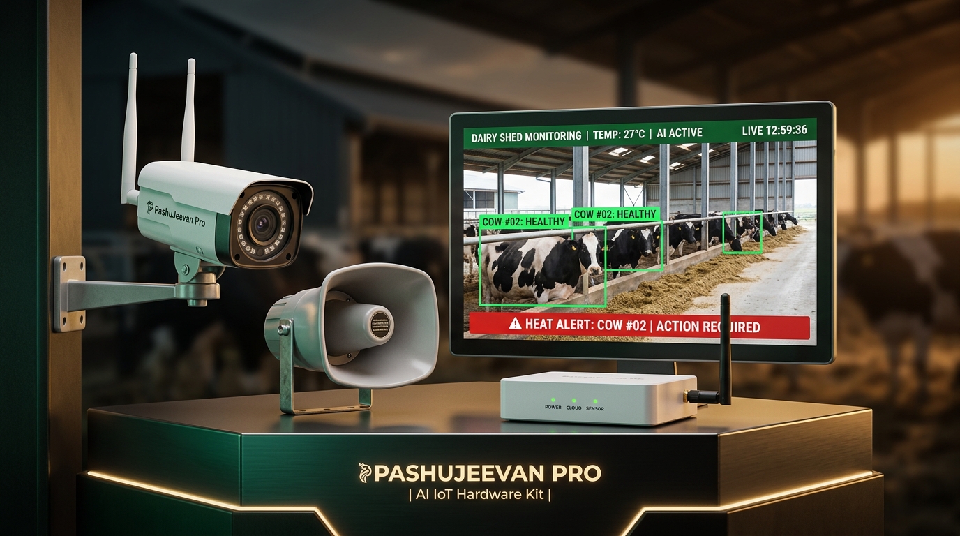 PashuJeevan Pro Smart Shed AI IoT Hardware Kit